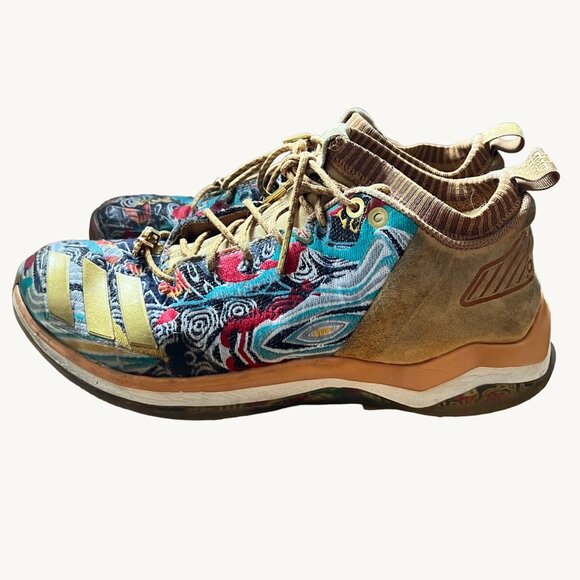 Adidas Size 10 Black Brown Gold Iconic Trainer NYC Legend Pack Shoes BY3305 - Picture 9 of 14